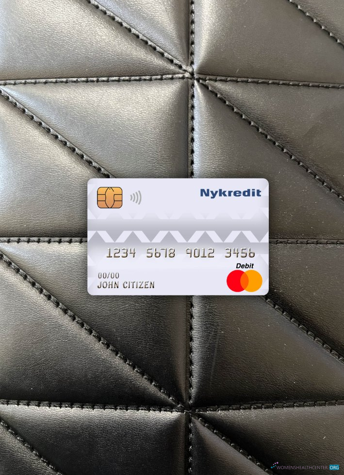 Download Denmark Nykredit bank master debit card photolook front Photoshop template